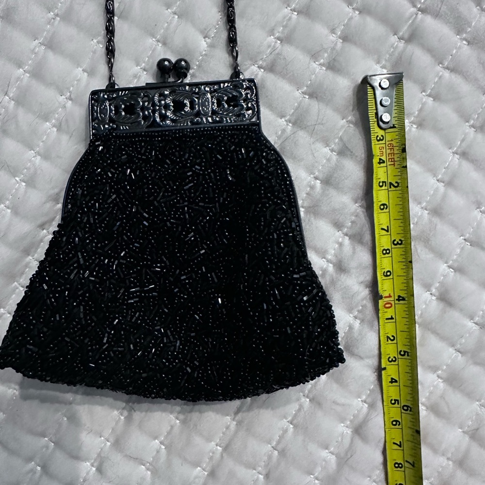 Elan Black Clutch with Glossy Finish